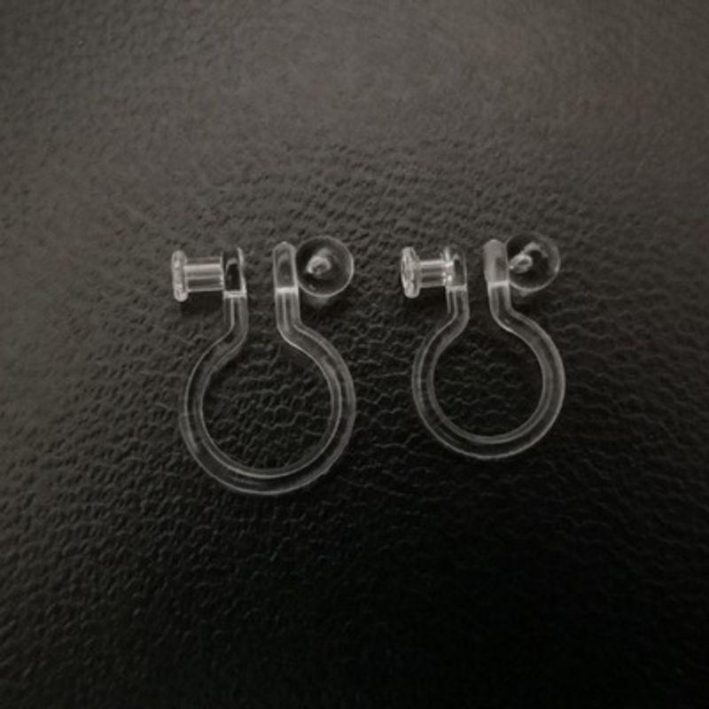 

DIY Converter Tool Resin U-Shaped Transparent Ear Studs 0.75 holes 6/0.9 holes 4 extra large
