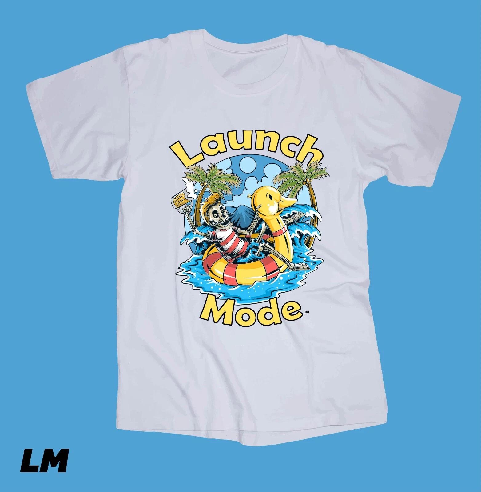 

Launch Mode Cheers white shirt BMX Surfing Skateboarding MOTO Wakeboarding Snow 4XL