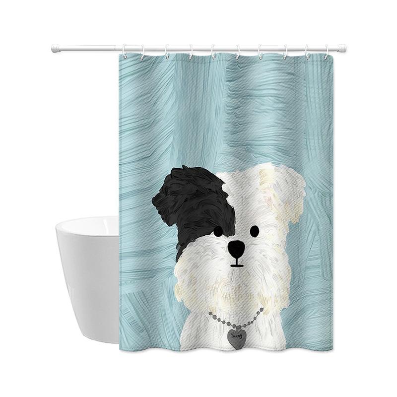 JINRUN Tenda da bagno ispessita impermeabile Tenda da doccia a prova di muffa Tenda da doccia Tenda da doccia Tenda da bagno Tenda da bagno Perforazione gratuita