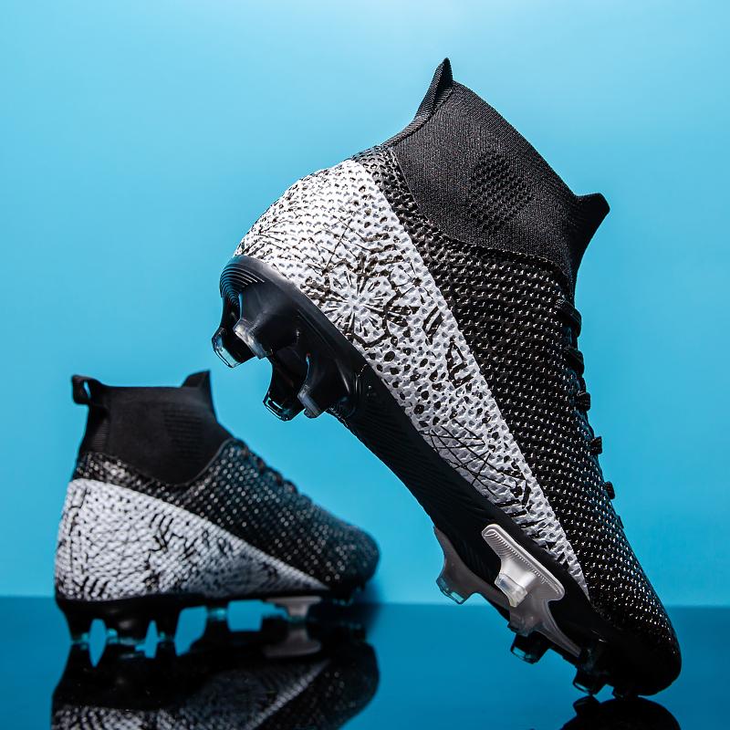 Herren Fußballschuhe Große Größe Ultraleichte Fußballschuhe Jungen Sneakers Rutschfeste AG/TF Fußballschuhe Stiefeletten Unisex