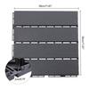 30 Pcs Dark Gray Interlocking Deck Tiles, 12"x12" PP Flooring for Balcony Garden Poolside, DIY Tool-Free Installation