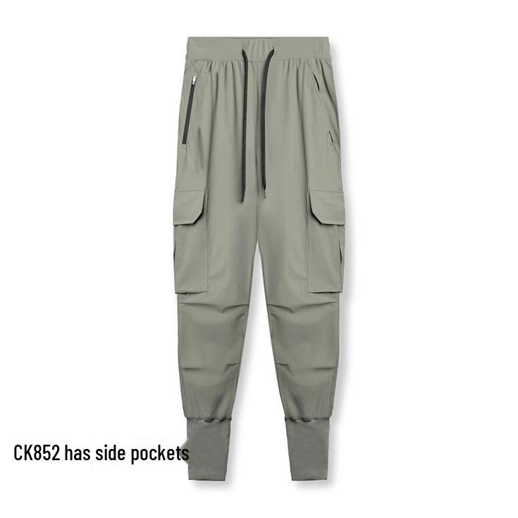 

Men s 2021 Autumn Slim Fit Cargo Pants - Trendy Woven Multi-Pocket Zippered Cuffed Casual Pants S