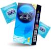 Celebrity Ultra-Thin Condoms: Dynamic Particle Design, Threaded, Stylish, Smooth, 0.02mm, Lubricated for Enhanced Sensation.