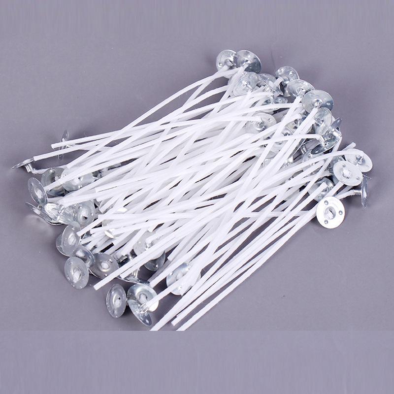Customizable Tightly Woven Galvanized Candle Wick Set, 2.6-20cm, 100-Pack