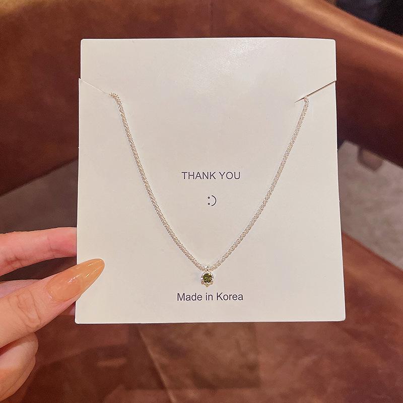 Japanese & Korean Style Geometric Titanium Steel Necklace - Women's Clavicle Chain Collection