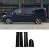 For Mercedes Benz Vito V Class V250 V260L 2015- PC Black Car Window Middle Column Decoration Cover Sticker Car Accessories