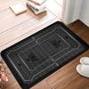 Abstract Geometric Carpet Mat - Line Art Modern Minimalist Symmetric Grid Abstract Pattern Decorative Home Decoration Rug