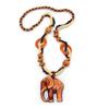 Women Wooden Bohemia Elephant Sweater Chain Vintage Ethnic Long Necklace Pendant Gifts