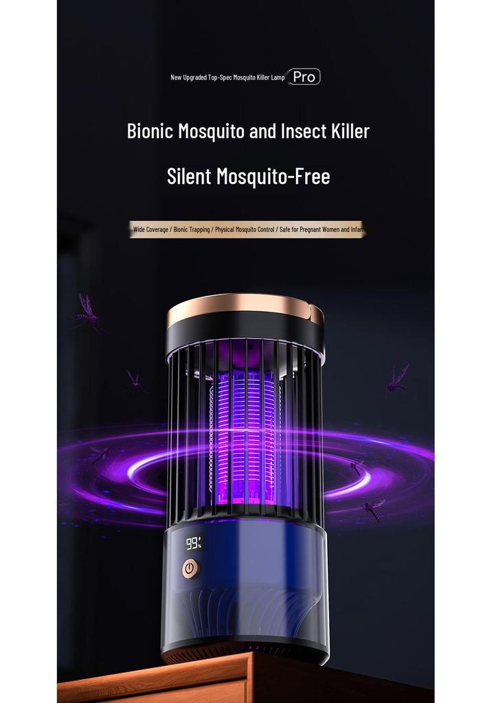 USB Rechargeable Wall-Mounted Mosquito Lamp for Indoor/Outdoor Use