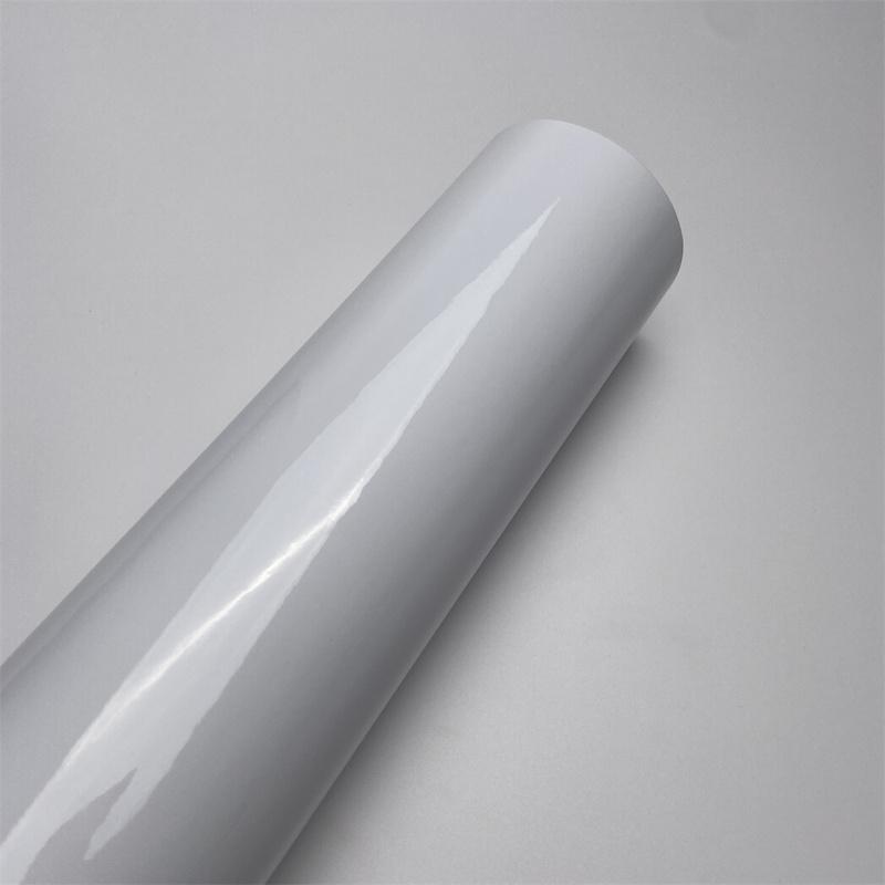 Bright White Vinyl Wrap Self-adhesive Auto Motorcycle Body Wrap Sticker Glossy White Vinyl Film Shiny White Car Accessories