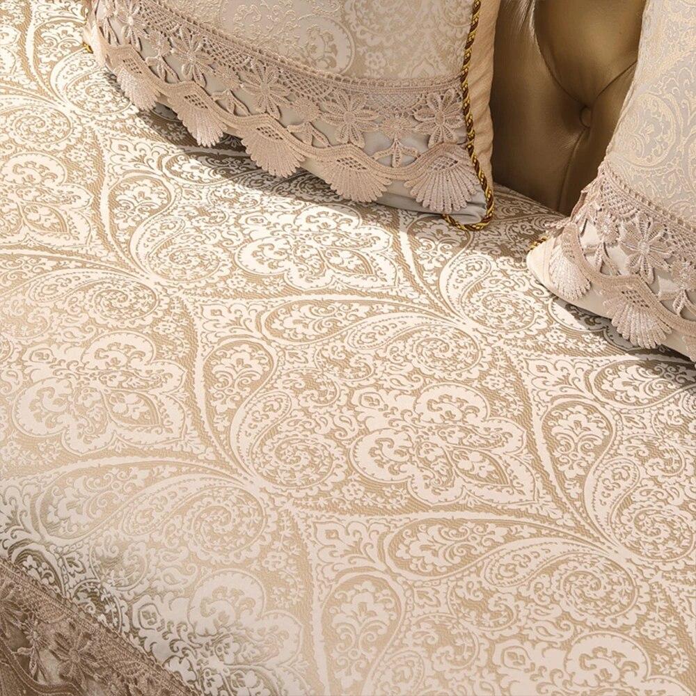 Luxury Retro Non-slip Sofa Cushion Universal Jacquard Sofa Cover Home Furniture Protector Slipcover