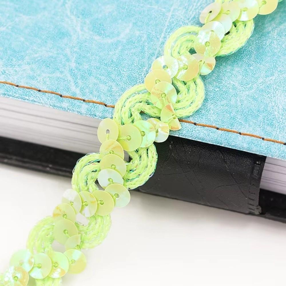 15MM Sequin Lace Braided Band 5 Yards Dress Wedding Tape Decor Ribbon  Trim Sewing Clothes Stage