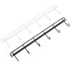 2pcs Wall Mounted Coat Rack Stainless Steel Wall Hanging Coat Hook Rail with 6 Hooks for Clothes