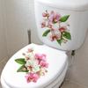 New Floral Toilet Sticker Waterproof Bathroom Wall Sticker Toilet Lid Sticker Self-Adhesive Removable Decals Home Decor