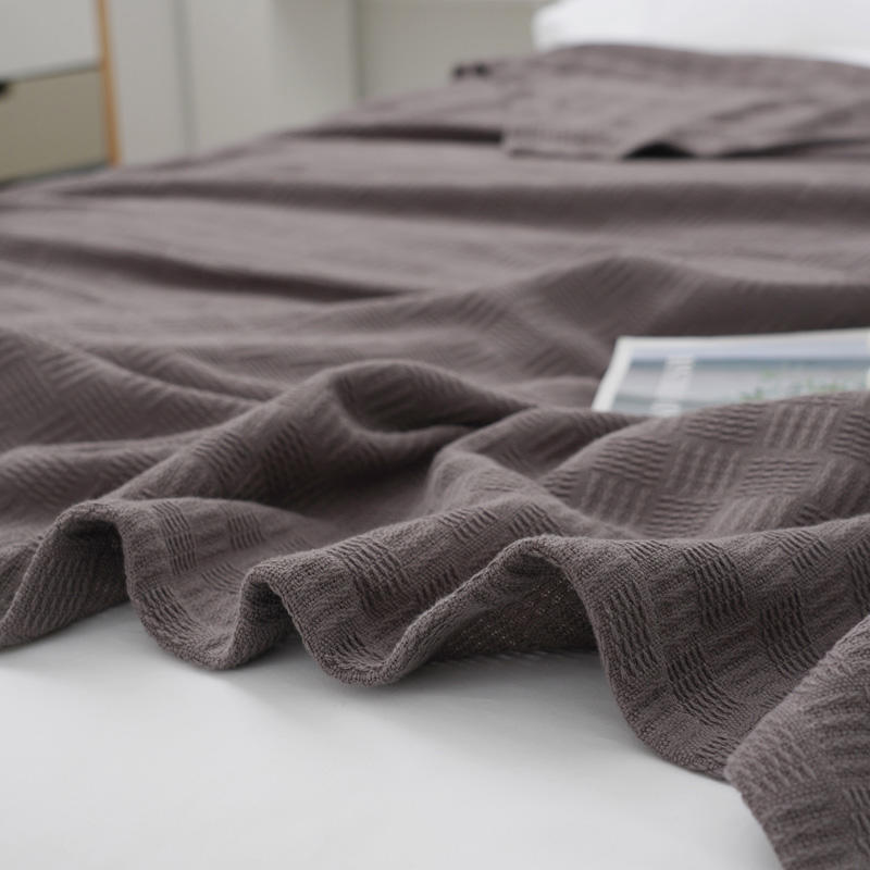 Knitted blanket double-size cover blanket summer cool quilt single-size sofa blanket office nap blanket