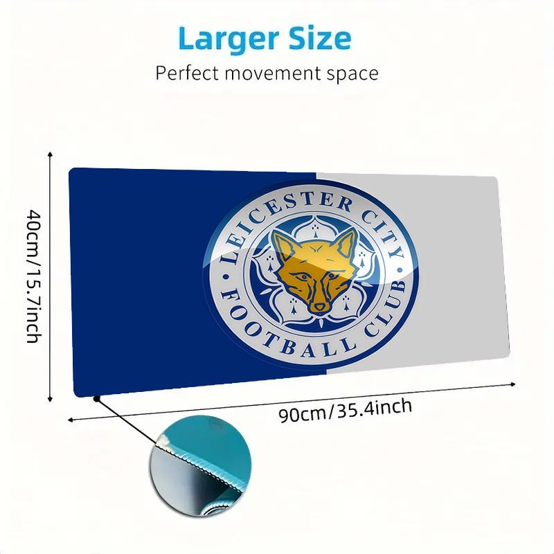 Leicester City Football Club2 Print Cushion Non-slip Laptop Tablet Big Mousepad XXL Mat Mini PC Playmat With Lock edge