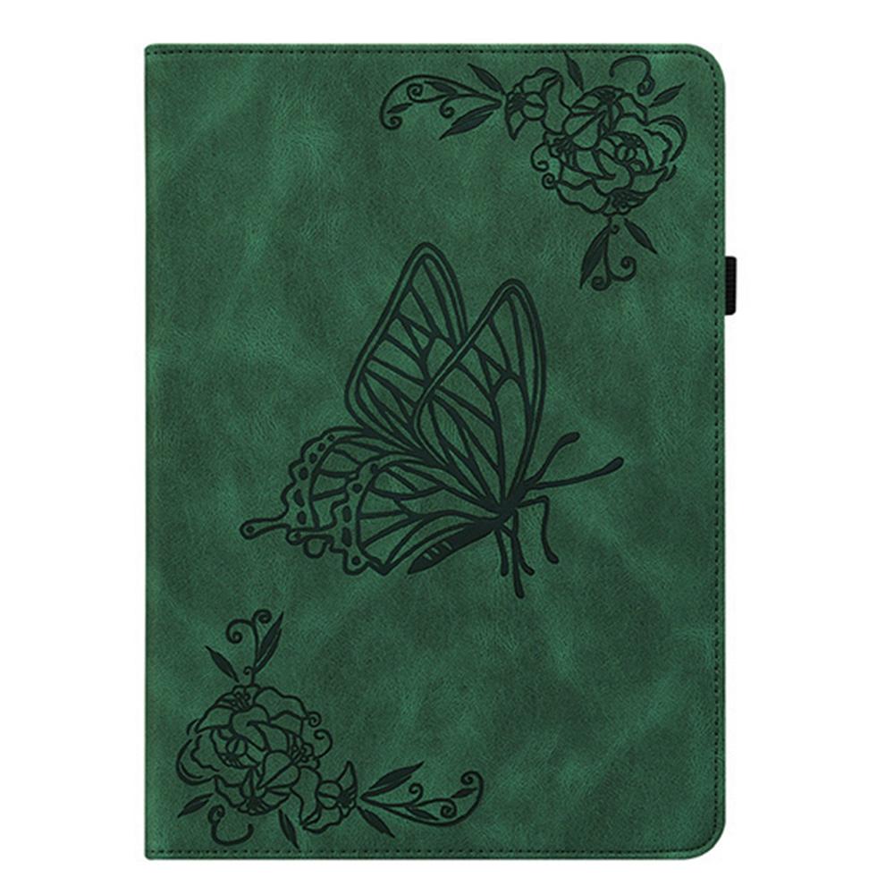 For Xiaomi Redmi K Pad Case Butterfly Flower Imprint PU Leather Tablet Cover with Card Slots