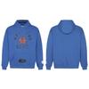 Graffiti Letter Print Hooded Sweatshirt Jacket Men Loose Fit Streetwear Long Sleeve Cotton Pullover