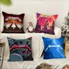 Band Hot M-mETALLICASE Horror  Pillowcases Cushion Covers Living Room Sofas Home Decor Gifts