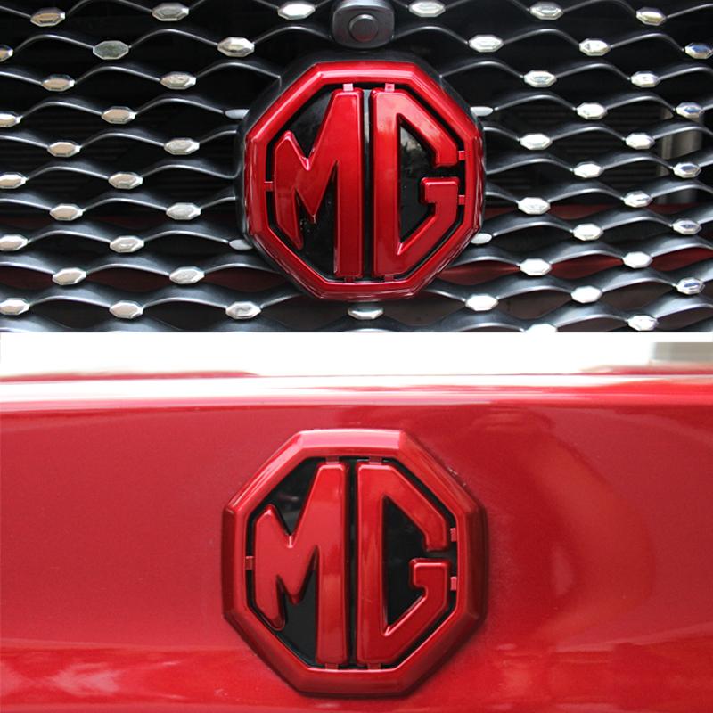 For MG 6 5 MG ZS HS Car Rear Emblem Front Grille Badge High-end Decals Car Styling Plastic Car Stickers Auto Exterior Decoration wue1