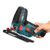 1080W 12V Cordless Jig Saw Electric Jigsaw 70mm 6 Speed Adjustable Portable Woodworking Power Tool 45 Degree Tilt Angle