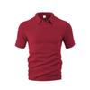 Men's summer new lapel jacquard thin short-sleeved men's casual sports polo shirt