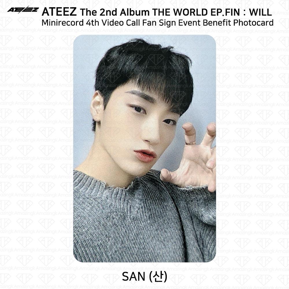 ATEEZ THE WORLD EP.FIN WILL Minirecord 4th Video Call Event