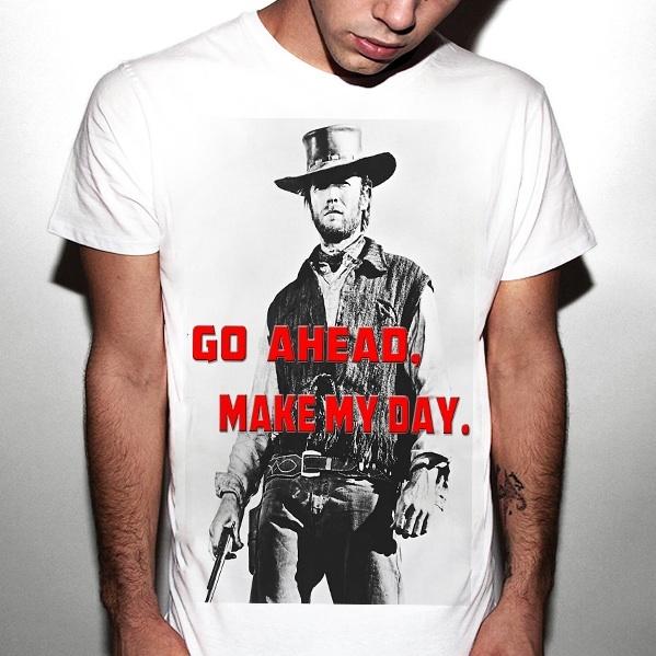 вестерн, клинт иствуд, кантри, пистолет, фильм, хип-хоп, лас-вегас, майами, унисекс футболка S