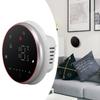 Smart Thermostat 1 Week Programmable LED Display Recessed Round Digital Thermostat AC95‑240V for Water Heating System