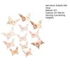 12 Pcs 3D Butterfly Wall Decor 3 Sizes Removable Hollow Mural Stickers for Bedroom Living Room Birthday Party Cake Decoration