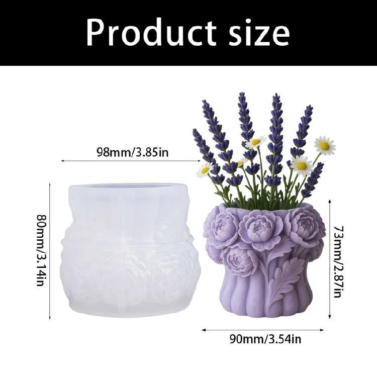 Peony Designs Silicone Mould Ideal For Candle Making And Crafting