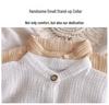 Kids' Stand Collar Cotton Gauze Summer Set - Lightweight Homewear for Boys & Girls