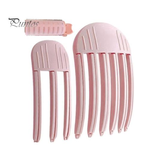 

3 шт./компл. пушистая расческа для волос, бигуди, натуральная выпуклая расческа, зажим для объема, портативная, дорожная, 3/6 зубцов, лоб, челка, укладка, расческа для волос для женщин и девочек B