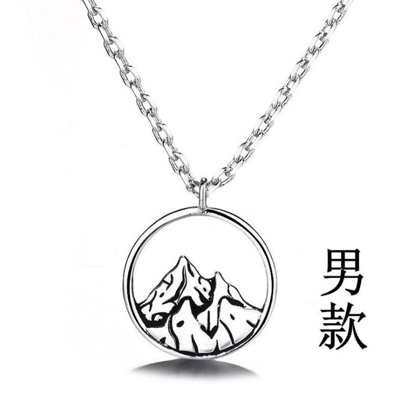 New Fashion Love Across Mountains And Seas Can Be Flat Long Distance 925 Sterling Silver Jewelry Popular Pandant Necklaces XL163