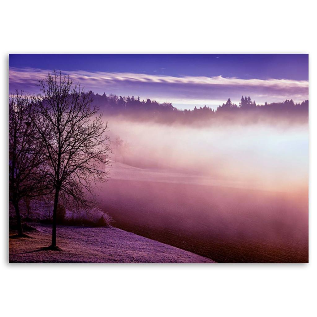 Canvas Print Fog Over Violet Lake