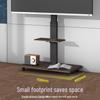 Universal Movable TV Floor Stand with Shelf and Wheels for 50-65 Inch TVs