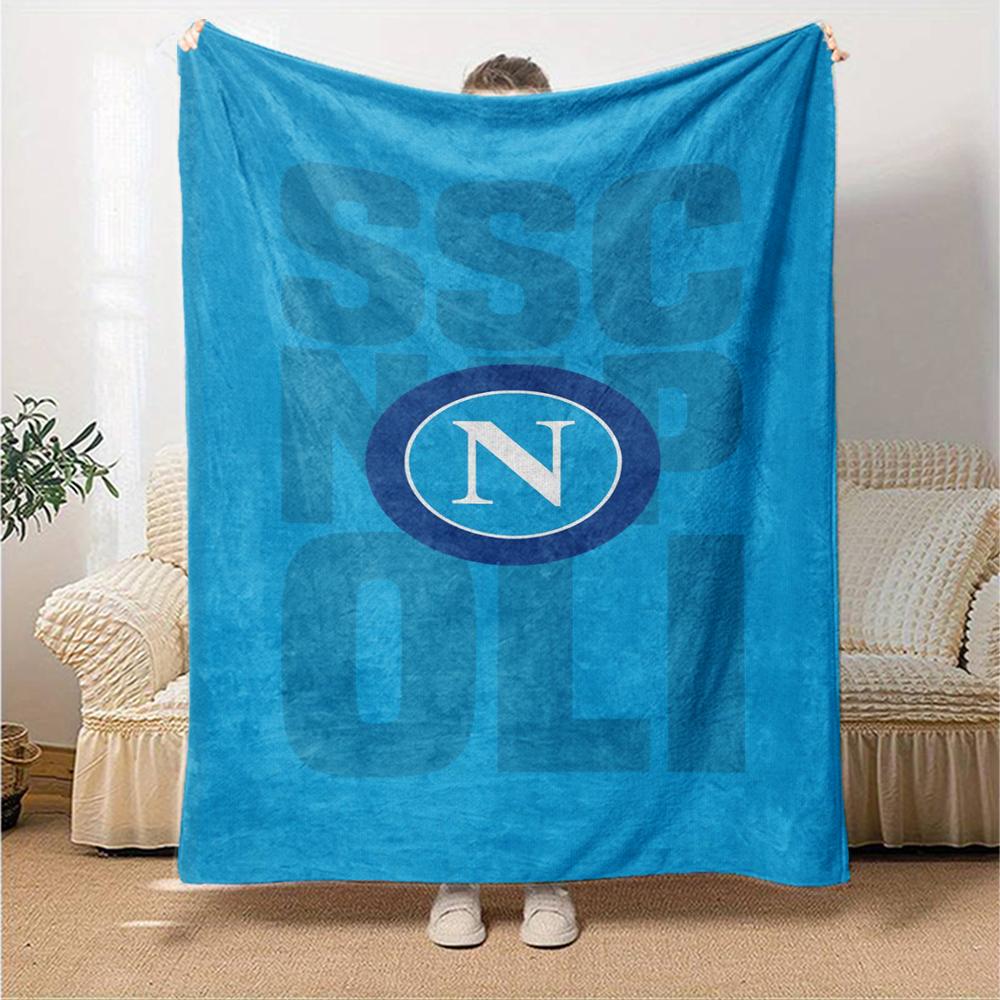 Napoli Theme Printed Blanket - Perfect for Couch, Bed, Travel & Outdoor Use | Machine Washable, Cozy & Durable.