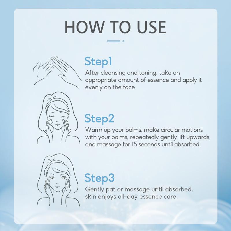 75ml Blue Bottle Moisturizing Facial Essence Mooth Delicate Radiant and Translucent Rapid Absorption of Skin Retinol Anti Aging Serum