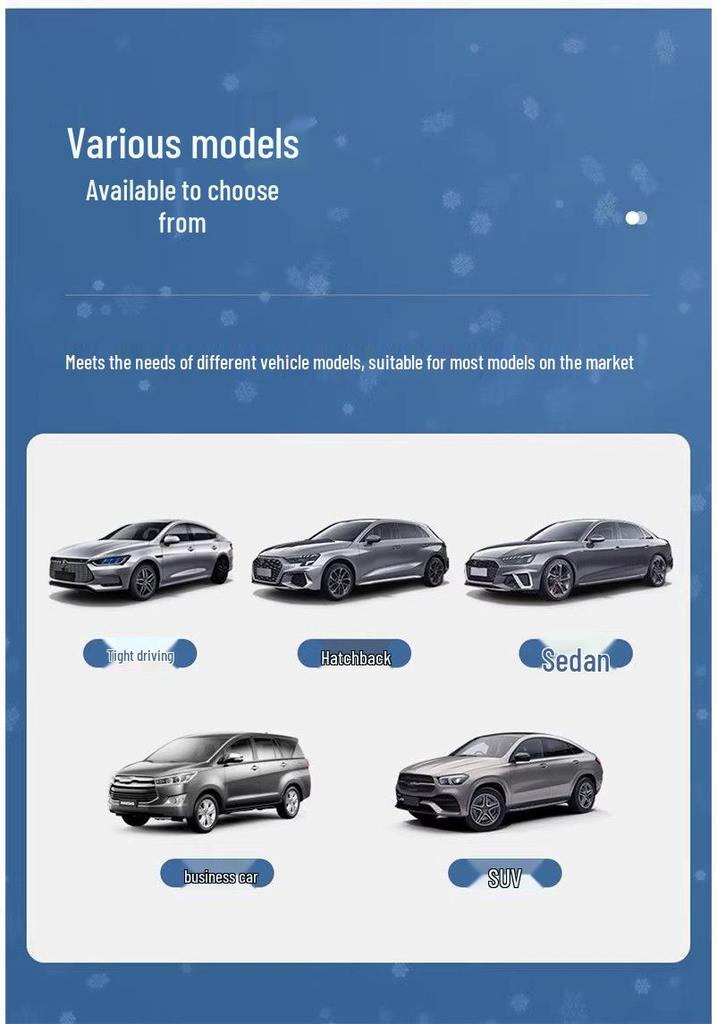 Universal Magnetic Car Snow Shield: Thickened Windshield Cover with Frost, Sun, and Anti-Freezing Protection