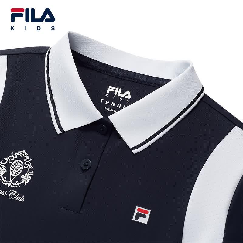 FILA Boys' Short Sleeve Knit Polo Shirt