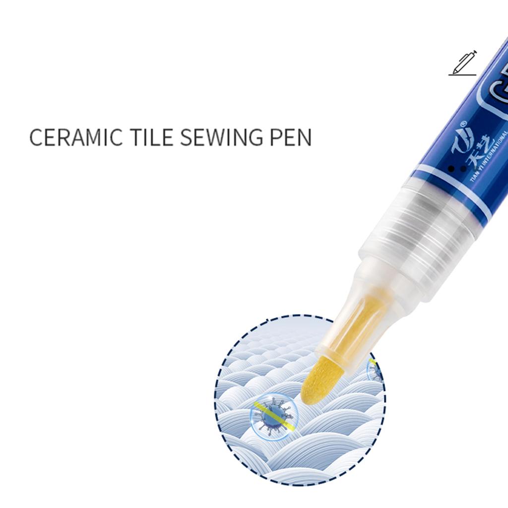 Bathroom Tile Grout Pen Waterproof Tile Paint Marker Grout Restorer Pen Joint Repair Marker for Tiles Walls Floors