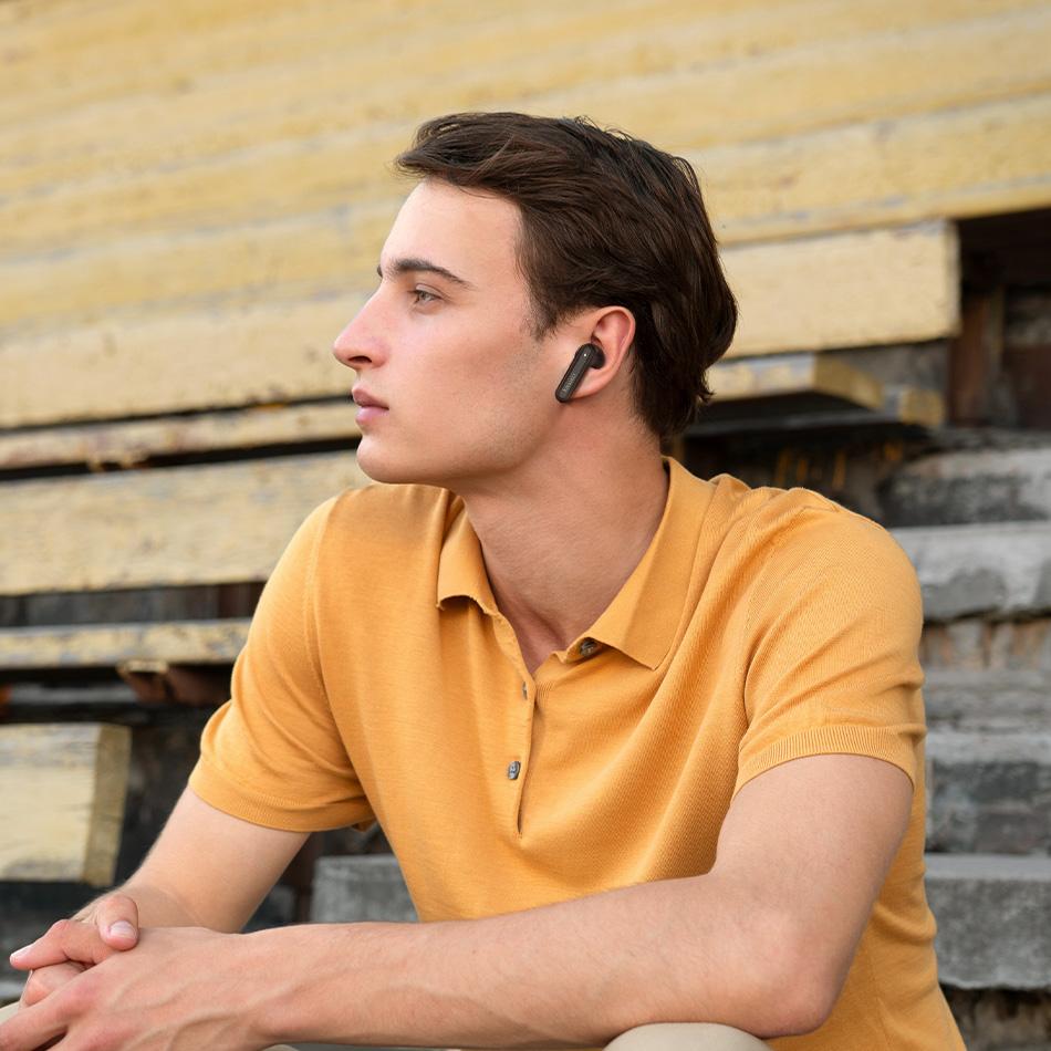 KIESLECT Adjustable Earbuds IPX4 Wireless Bluetooth 5.4 TWS Sport Earphones with Noise Reduction And AI Assistant Waterproof