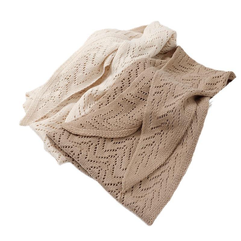 Spring Summer Knitted Triangle Scarf Dual Use Shawl Head Wrap