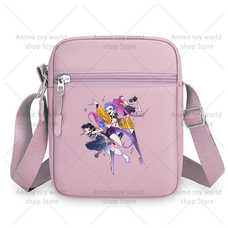 Langlebige KPop Dämonenjäger Mädchen Umhängetaschen Nylon Kleine Umhängetasche Kawaii Oxford Messenger Seitliche Sling-Tasche Ehemann Dame Brusttasche