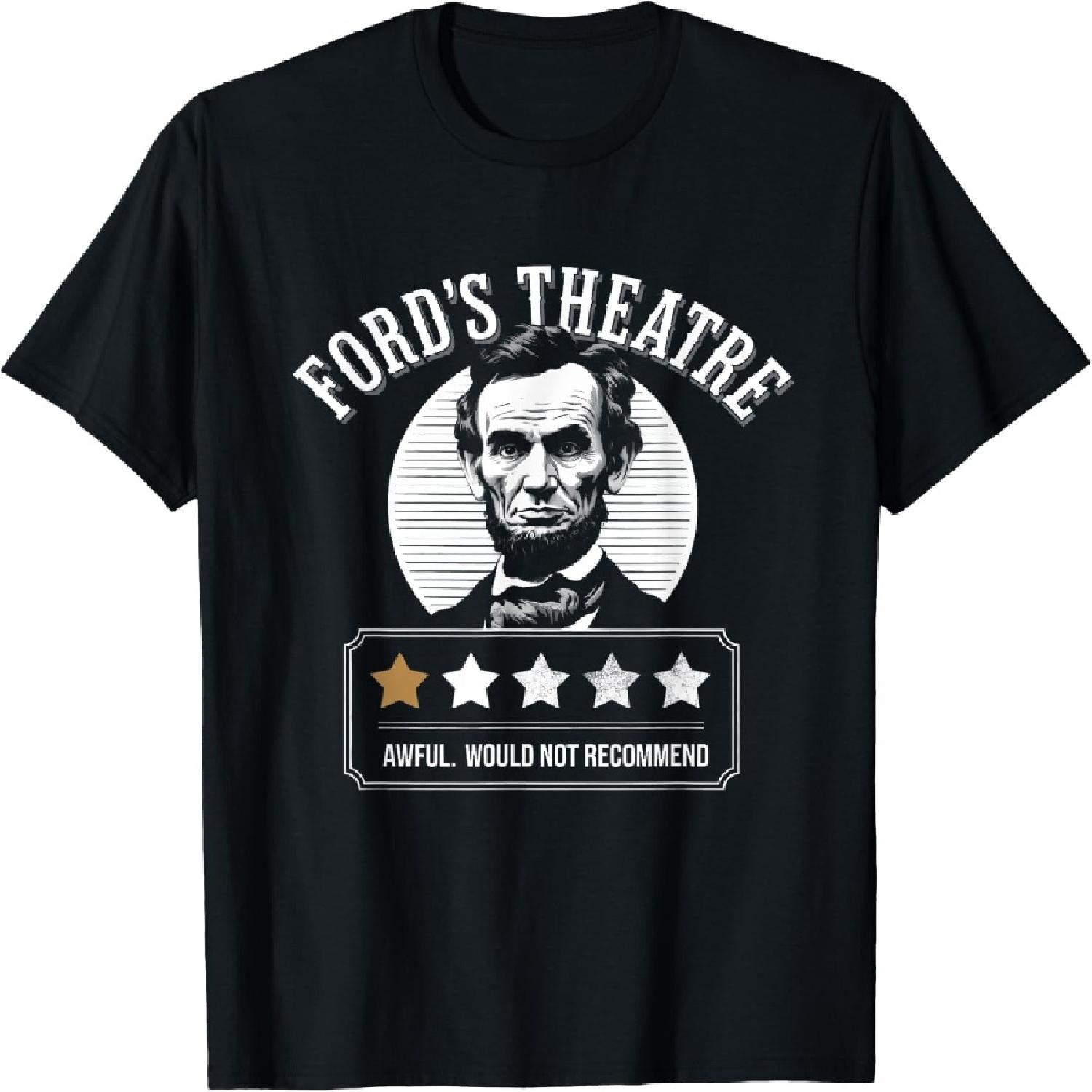 Ford s Theater Presidential History Abe Lincoln Funny T-Shirt(1) XXXXXL разноцветный