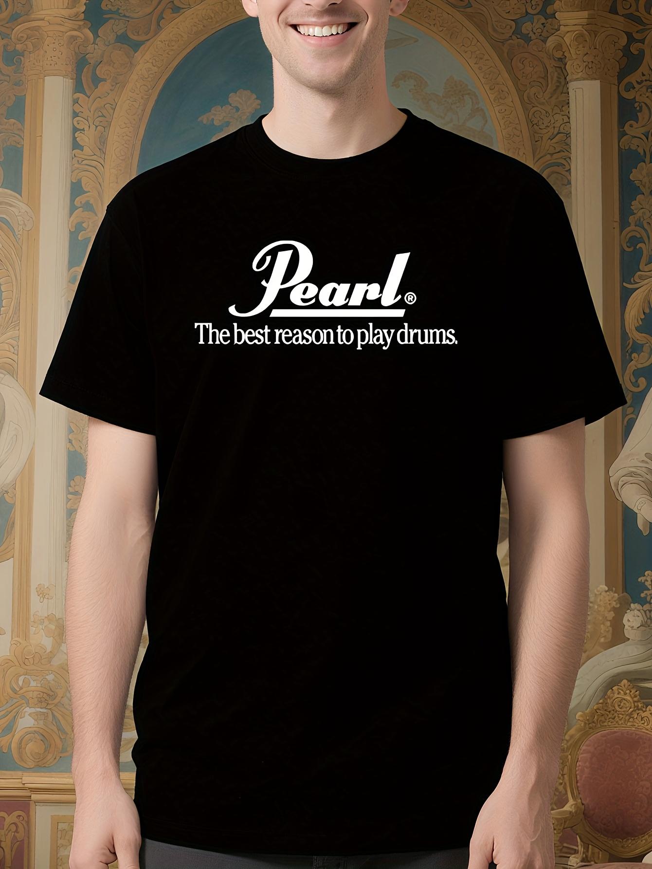 Pearl Drums Logo Tshirt Summer Cotton Tee-Shirt Brand Top... XXXXL