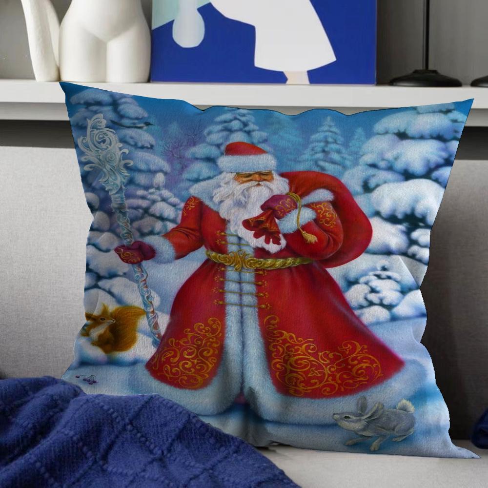 Merry Christmas Pillow Anime Pillow Sofa Bed Head Pillow Cover Cushion Cover 45x45 Cm Fashion