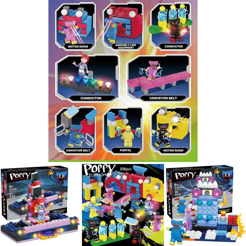 Poppy Playtime Building Set 4-in-1 8-in-1 Huggy Wuggy Blocks Puzzle Game For Kids