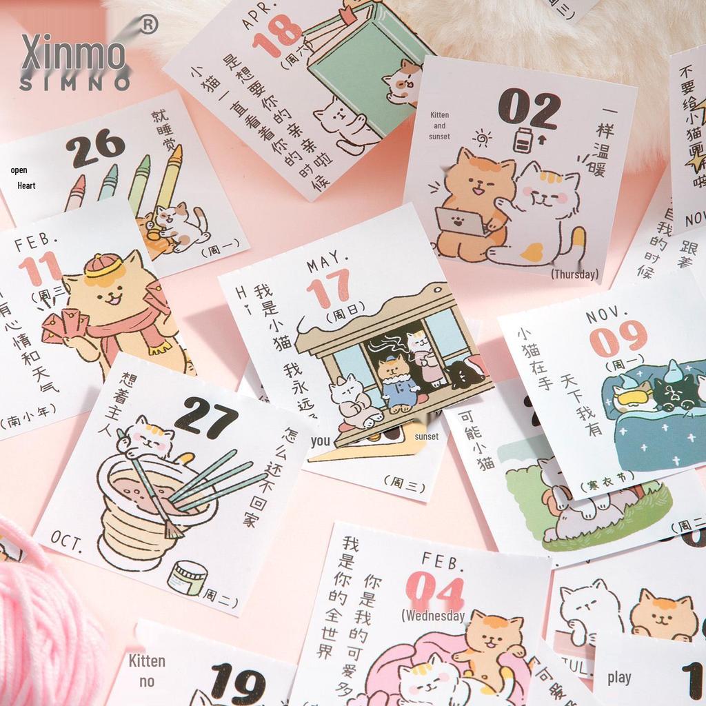 Jili Core Mo 2026 Mini Cat Calendar: Fun, Tearable, and Portable 365-Day Cartoon Calendar