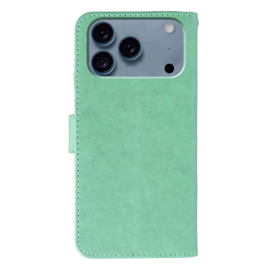 For iPhone 17 Pro Max Case PU Leather Flip Wallet Phone Cover with Strap